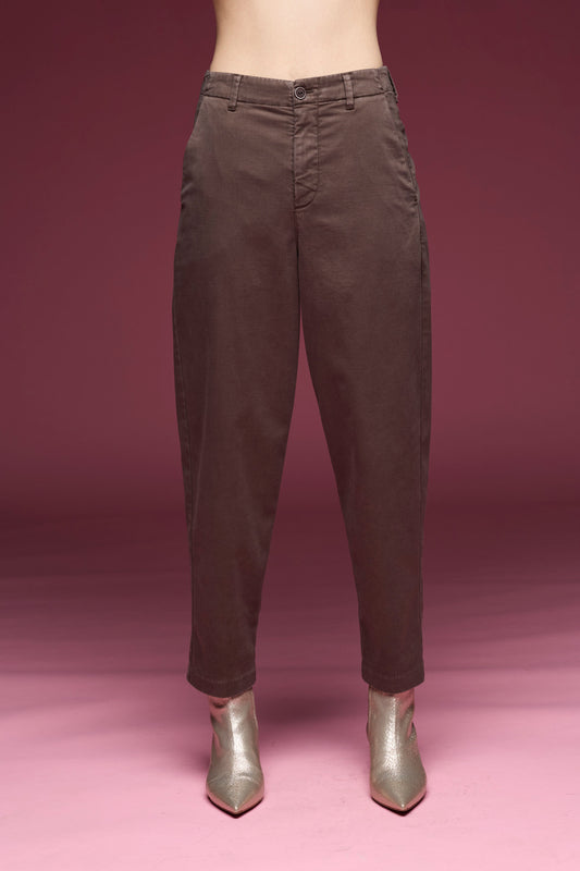 Carrot Pants in Gabardine and Tencel Garment Dyed 05YU 3838