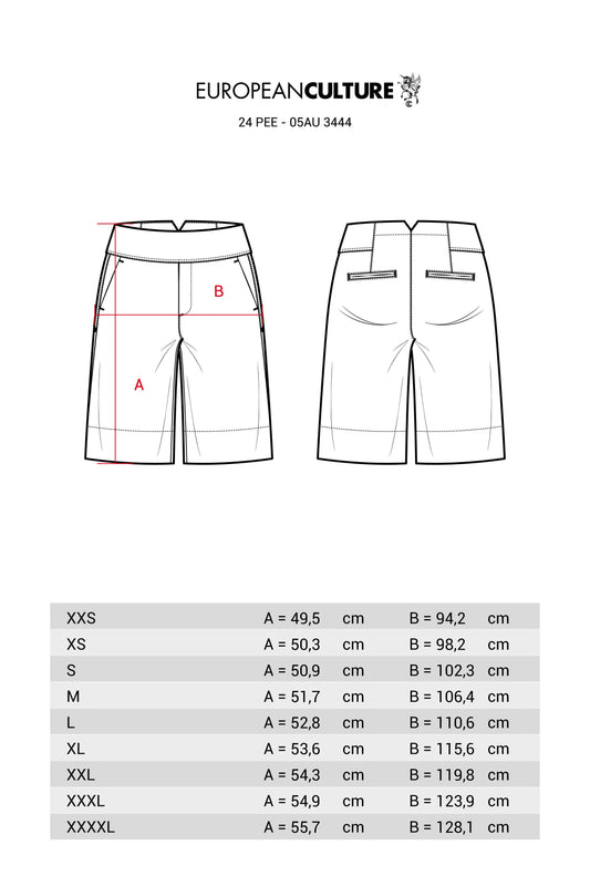 Cotton Gabardine Shorts - Size