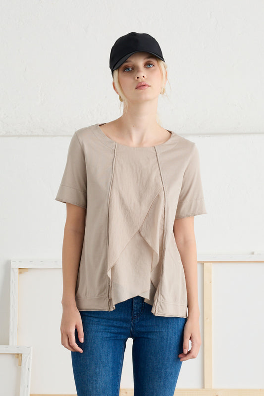 T-Shirt with Frills - Front
