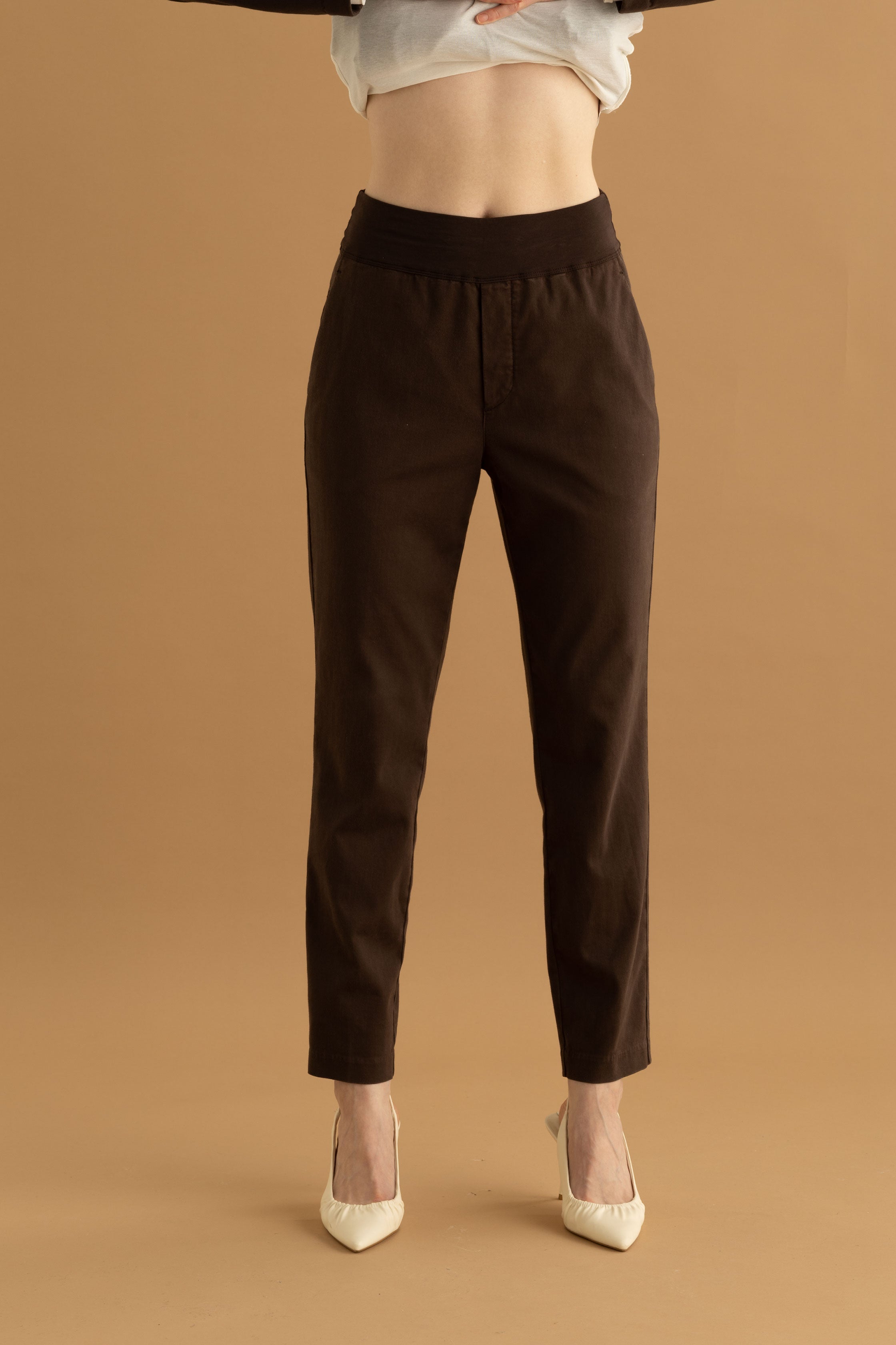 High waisted hot sale sash pants